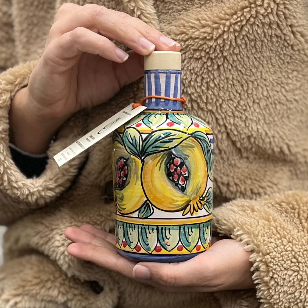 Bomboniere in Ceramica con Olio Extravergine d'Oliva